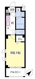 PremierRYU 1Kの間取図画像