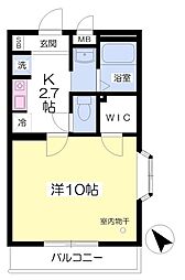 グランシャリオ南行徳 1Kの間取図画像
