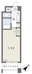 コムネットMIMASU8 1Kの間取図画像