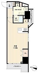 サイドワン ワンルームの間取図画像