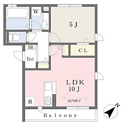 ルーチェ津田沼 1LDKの間取図画像