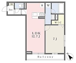 TAKE藤 1LDKの間取図画像