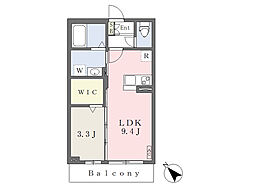 タイムフォースクエアB 1LDKの間取図画像