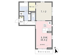 コンフォール 1LDKの間取図画像
