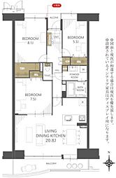 物件画像 谷津パークタウン三番街第3-1-43号棟