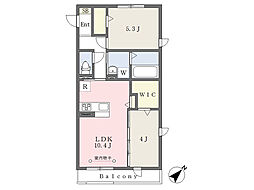 グランシャリオ弐番館 2LDKの間取図画像