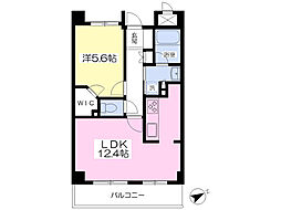 エバーライフ東戸塚 1LDKの間取図画像