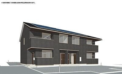 外観:2026年10月完成予定の新築アパート(外観パース) 外観:2026年10月完成予定の新築アパート(外観パース)