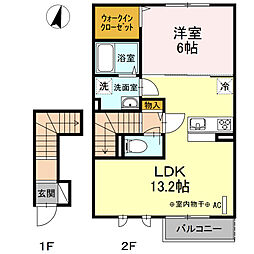 BLESS港南台 1LDKの間取図画像