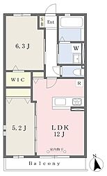 アトルム 2LDKの間取図画像