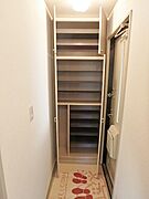 下駄箱がある玄関