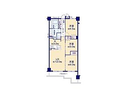 クオス金沢八景レジデンシヤルステージ 3LDKの間取図画像