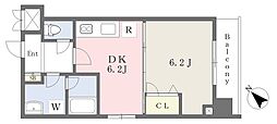 REFINEDSEAN3 1DKの間取図画像