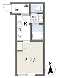 (仮称)瀬谷区三ツ境 賃貸計画 1Kの間取図画像