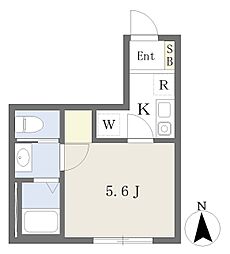(仮称)瀬谷区三ツ境 賃貸計画 1Kの間取図画像