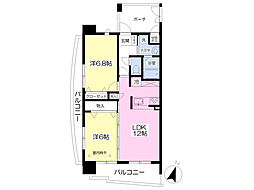 ペルグランデ 2LDKの間取図画像