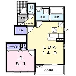 間取図画像 1LDK