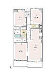 相武台一丁目パーク・ホームズ 2SLDKの間取図画像