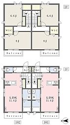 間取図画像 2LDK
