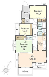 ナイスステージ戸塚舞岡 3LDKの間取図画像