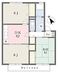 ソシア 3DKの間取図画像