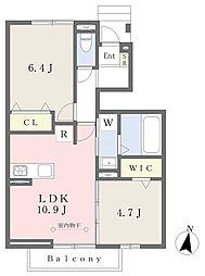 グリーンプラザ湘南 2LDKの間取図画像