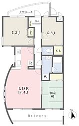 フィリアコート 3LDKの間取図画像