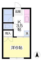 間取図画像 1K