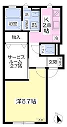 ベルデューラ 1SKの間取図画像