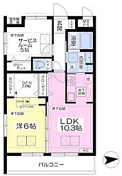 ルミエール 1SLDKの間取図画像