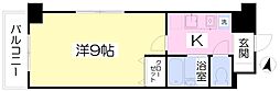 ヴィヴァン2000 1Kの間取図画像