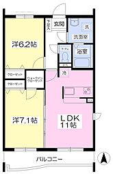 間取図画像 2LDK