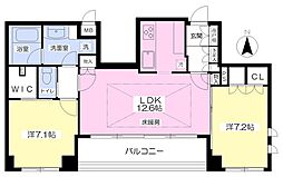 ヴィヴァン綱島 2LDKの間取図画像