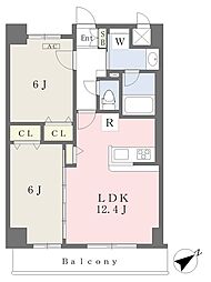 casaaccogliente 2LDKの間取図画像