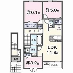 マーナ リエール 3LDKの間取図画像