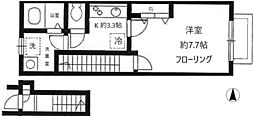 グレイスコート多摩境 1Kの間取図画像