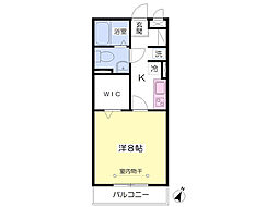 リベルテ原宿 1Kの間取図画像
