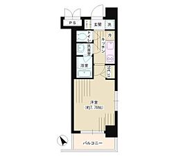 アドバンス相模原 1Kの間取図画像