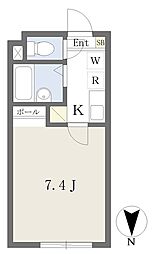 ラ・シャンス町田 1Kの間取図画像