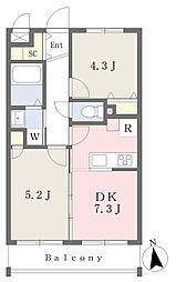 R'sラグーナ 2DKの間取図画像