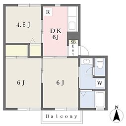 YSティティラギ 3DKの間取図画像