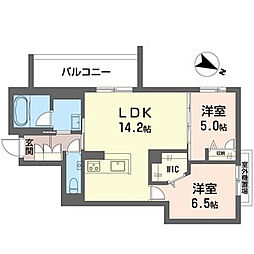 フォレスト 2LDKの間取図画像