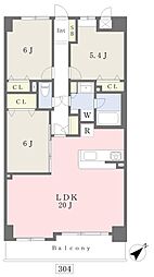 ルピナス鶴川サウスステージ 3LDKの間取図画像