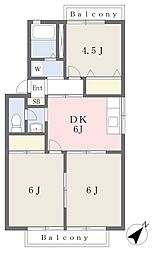 グランドール 3DKの間取図画像