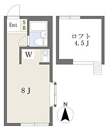 サン光陽 ワンルームの間取図画像
