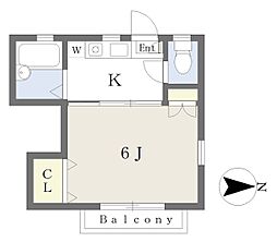 MAISONA・1 1Kの間取図画像