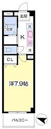ワイアール六角橋ハイツ 1Kの間取図画像