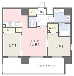 Success横濱 2LDKの間取図画像