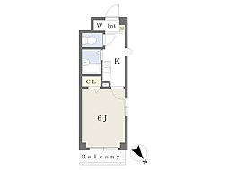 武蔵浦和プラザＢ 103 1階1Kの間取り