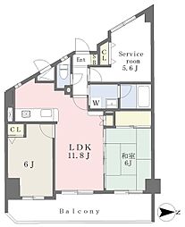 ゴールドステージ 2SLDKの間取図画像